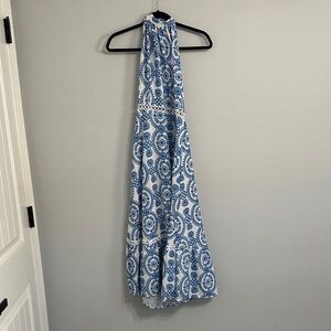 Cupshe Blue and White Maxi Dress